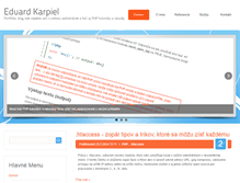 Tablet Screenshot of karpiel.sk